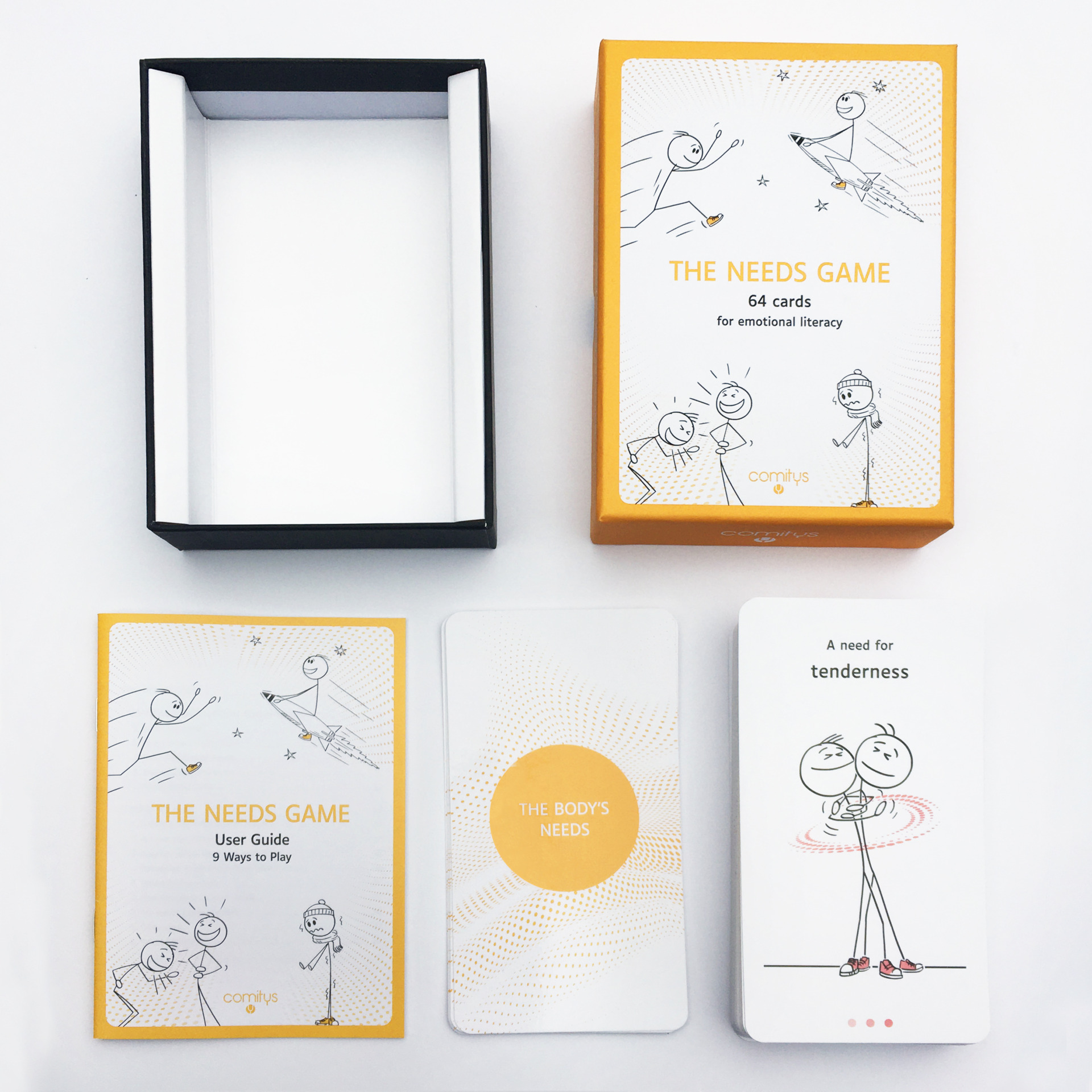 The needs game comitys box