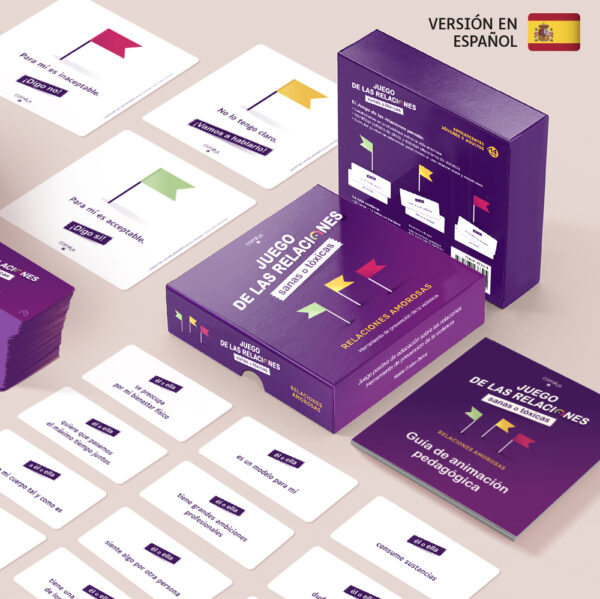 Juego de las Relaciones sanas o tóxicas Cartas COMITYS