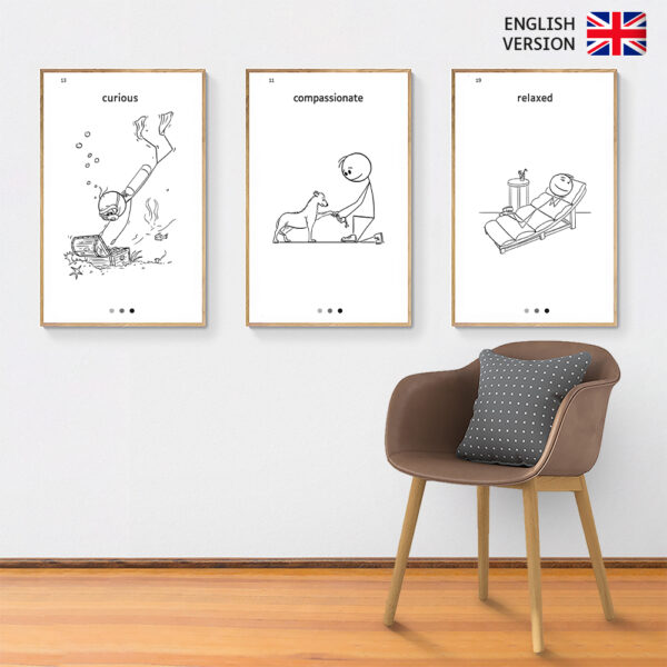 The feelings game poster cards