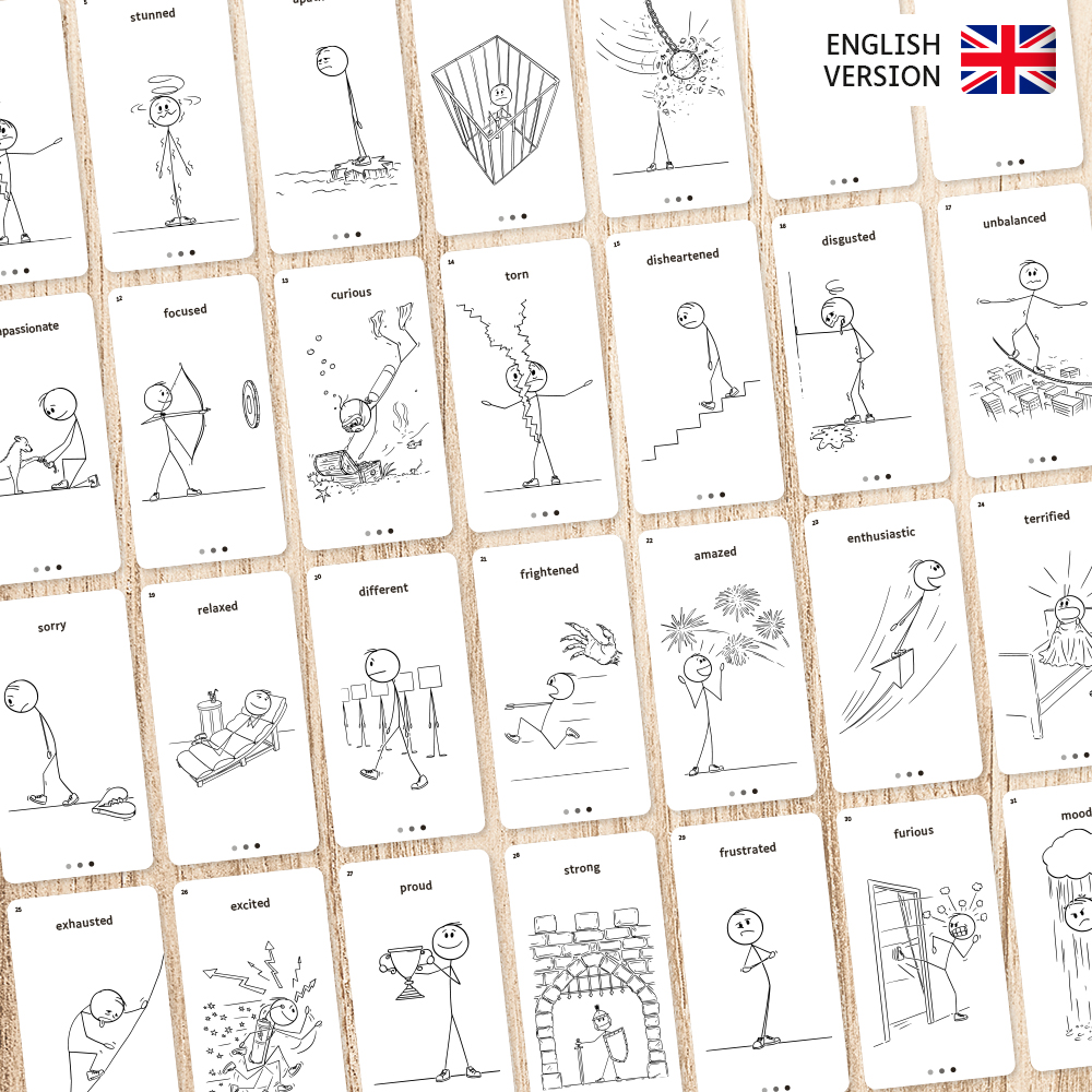 The feelings game printable flashcards