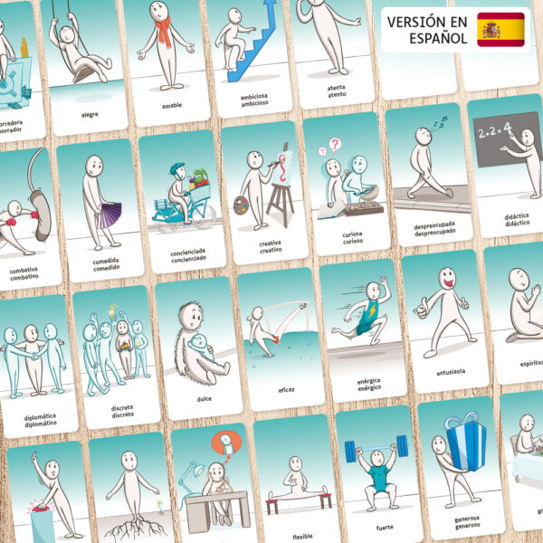 Juego de las cualidades 64 cartas comitys